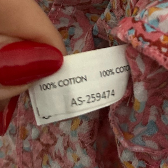 Poupette St Barth Soledad Floral Smocked Asymmetrical Mini Ruffle Dress Sz Small - Picture 7 of 9